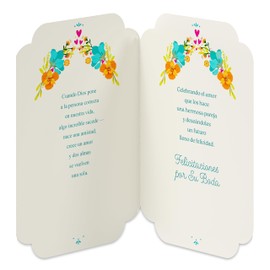 American Greetings Spanish Wedding Card (Felicitaciones por Su Boda)