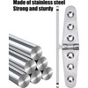 2pcs Heavy Duty Strap Hinge with Holes, Marine Strap Hinge