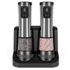 Electric Salt and Pepper Grinder Set, Upgraded 2-Speed Setting, External