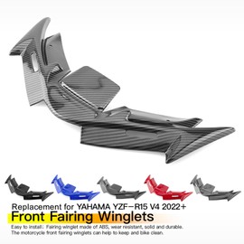 Motorcycle Front Fairing Winglets Replacement for YAMAHA YZF R15 V4.0 2022+