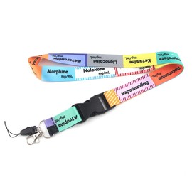 YFZCLYZAXET Doctors Nurses Critical Care Icu Anesthetics Cartoon Printed Lanyard Keychain ID Card Holder Neck Strap 1, 1