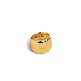 SINGULARU - My Ocean Ring - 18 Carat Gold-Plated or Rhodium Plated Brass Ring - Women's Jewellery - Made in Europe - Size 50-58 - Various Sizes and Designs, Precious Metal Gold Precious metal, No