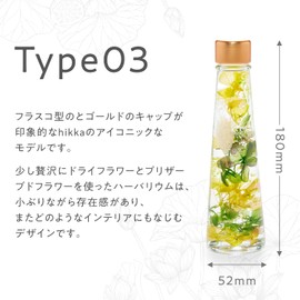Herbarium Hikka 7.1 inches (18 cm), Preserved Flower, No Care Required, Flower Gift, Present, Celebration, Anniversary (Orange)