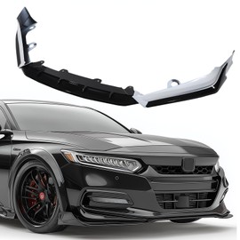 ZXMOTO Front Bumper Lip Spoiler Splitter Body Kit ABS Fit for Honda Accord 2018 2019 2020 ACR Painted White Pearl Front Bumper Lip Splitter Kit