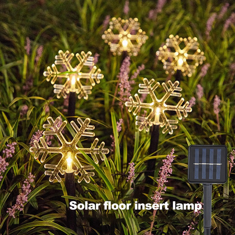 Solar Christmas Star Lights Outdoor Energy Saving Waterproof Solar Powered