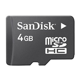 Sandisk 4GB MicroSDHC Memory Card with SD Adapter
