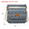Malirona - Bolso bandolera de lona para mujer, diseño floral,