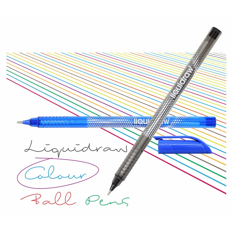 Liquidraw Ballpoint Pens Set Of 10 Assorted Colours Multicolour Ball