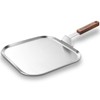 WAGENSTEIGER Stainless Steel Square Griddle Pan/Plate with Wooden Handle, 3-Ply