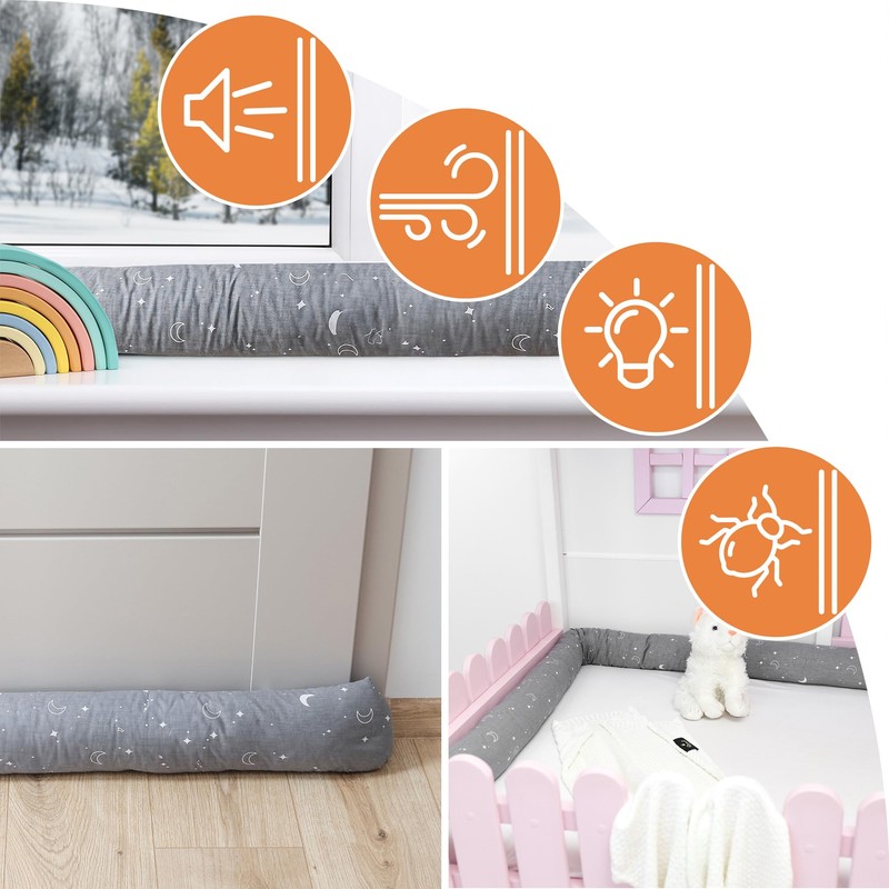 Totsy Baby Side Sleeper Pillow, Body Pillow, Long Bed Roll,