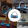 Zhenp 4 Digit Padlock Gym Padlock Heavy Duty Resettable 54mm/2.13"