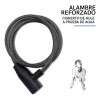 SAIVIEK BC01 cadena de seguridad antirrobo con doble llave 63cm