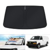 KUST Windshield Sun Shade for 1996-2024 GMC Savana Van Accessories,