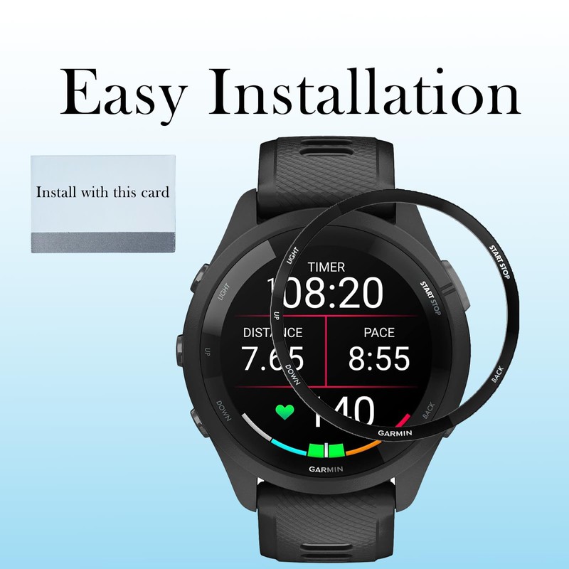 3 Pack for Garmin Forerunner 265 Screen Protector, 3D Full