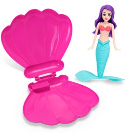 Pool Diving Toy Set, Diving Mermaids, Swimming Pool Accessories & Kids Pool Toys, Diving Games Training Children's Gifts, Little Mermaid Party Supplies & Water Toys for Kids Aged 5 & Up (Lake Blue)
