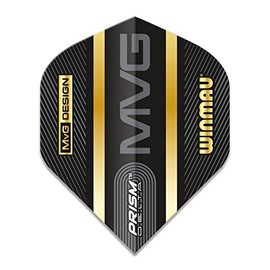 WINMAU Prism Delta Michael Van Gerwen MvG Trilogy Extra Thick Dart Flights - 1 Set Per Pack (Total 3 Flights)