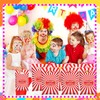 Chivertion 100 Pieces Carnival Plastic Gift Bags Bulk Carnival Treat
