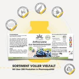 Herbad Irekt – Antho Cyane Heide Lbeer Extract – 90 Capsules