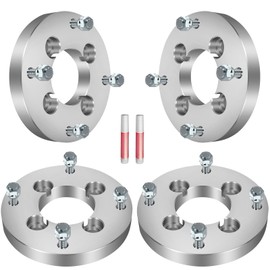 GDSMOTU Wheel Spacers, 4x110 to 4x156 for Suzuki for Quadsport 250 1989-1990 for Suzuki for Eiger 400 2002-2007, 1 Wheel Adapters & Spacers with 12x1.25 Studs 74 mm Bore 4Pcs Silver
