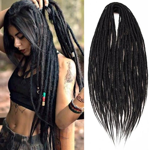 PORSMEER Dreadlocks Extensions Dreads Locs Crochet Hair for Women 10