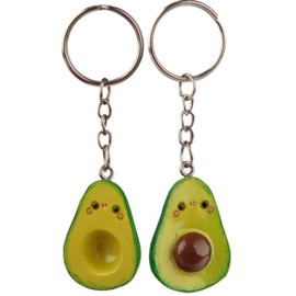 Fun Collectable Set of 2 Avocado Keyrings