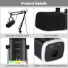 OMISTAR Dynamic Streaming USB Microphone for PC, Wireless Gaming Microphone