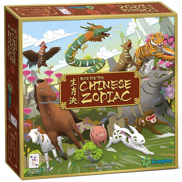 Capstone Games: Race for The Chinese Zodiac - Interactive Simultaneous Card Game, 3-5 Players, Ages 8+, 40 to 70 Min