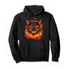 Burning Hellcat with Flames for Fire Sport training Pullover Hoodie