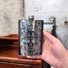 8oz BLACK Sugar Skull Pattern Flask