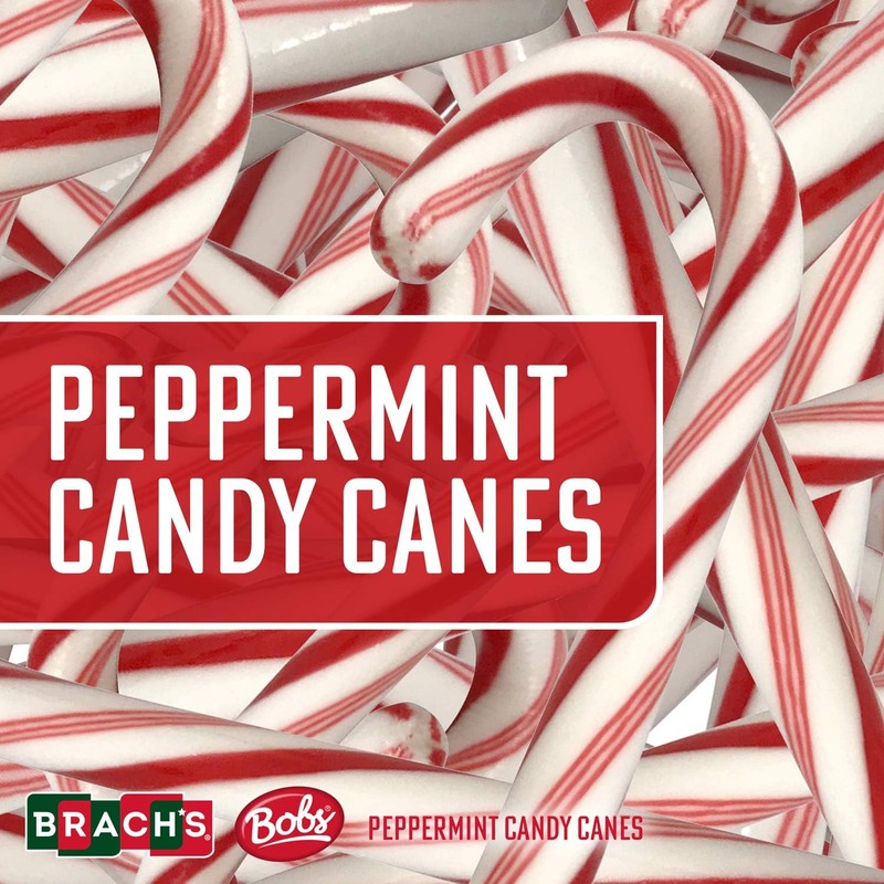 Brachs Peppermint Candy Canes - Individually Wrapped Bulk Christmas Candy