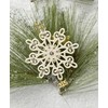 Lenox Ornament, 2025 Snow Fantasies Snowflake Ornament, Made from Porcelain