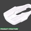 GRAND ORANGE 6PCS Fender Door Quarter Molding Clip Plastic Compatible