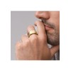 Fossil Men's Ring, All Stacked Up Gold-Tone Stainless Steel Signet