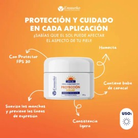 Ensueño crema baba de caracol SPF 150 g  protege e hidrata de día todo tipo de piel                                                                   