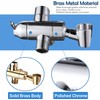 YDmeet Shower Arm Diverter with Handshower Mount, G1/2 Brass Shower