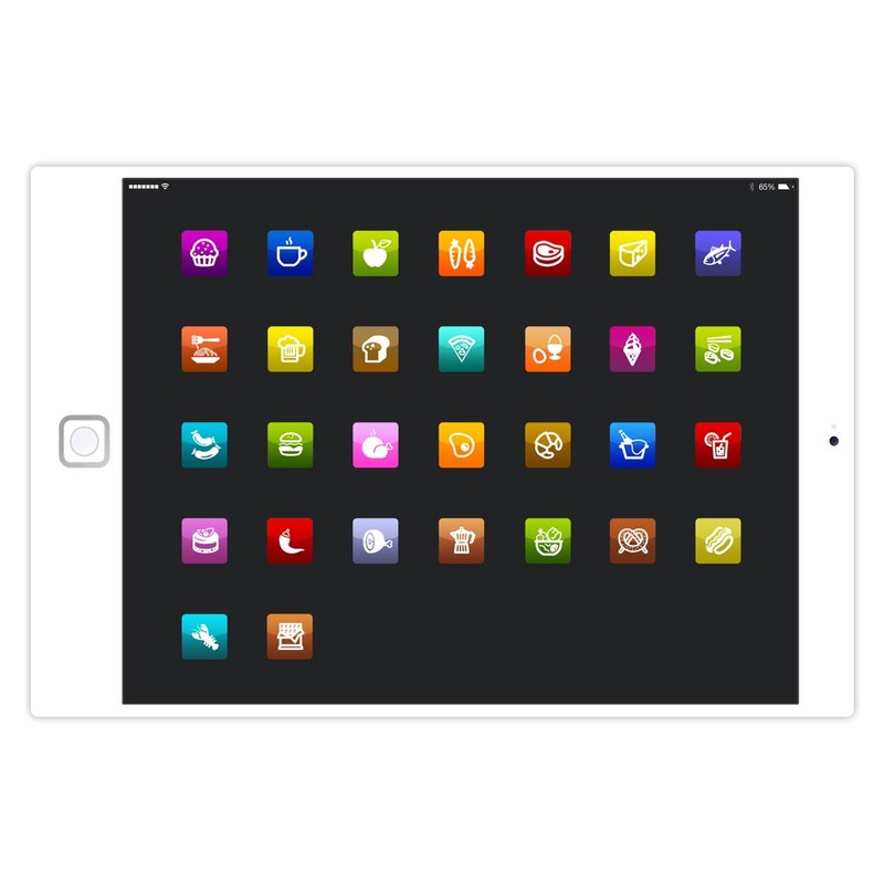 Glass Chopping Board with Tablet PC Design 20 x 28.5