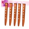 KOMBIUDA 6pcs U-Shaped Aluminum Tent Stakes for Snow and Beach