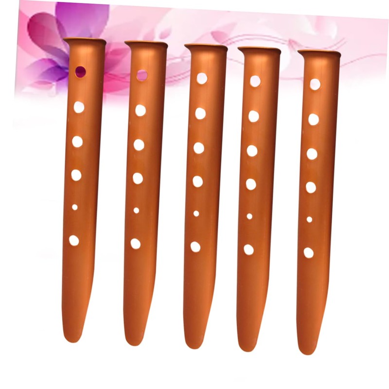 KOMBIUDA 6pcs U-Shaped Aluminum Tent Stakes for Snow and Beach