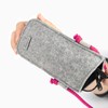 stilbag Neck Glasses Case Made of Wool Felt, Robust Attachment