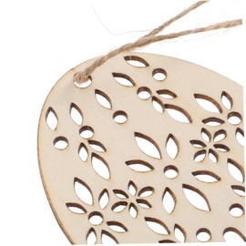 Operitacx 1 Satz Ei-Holzspäne Partyartikel für bastelset basteln für holzplatte bastelzeug für plakafarbe Osterei-Ausschnitte Eiausschnitte aus Holz hölzern