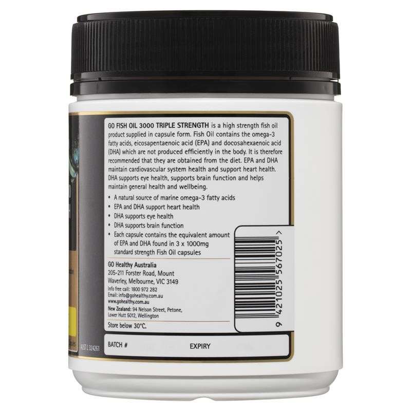 Go Healthy Fish 3000 Triple Strength Softgel 150 Capsules