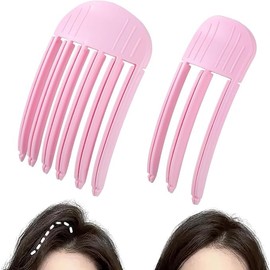 2 Stück Haarvolumenclip, einfache hohe Krone Haarvolumenclip Keine Falten Haare Lifting Clips Volumizing Root Lifting Kamm für Puffy Lazy Frisur Voluminöser Look