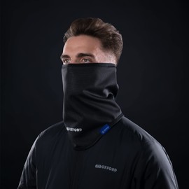 Oxford Products Advanced Storm Collar Waterproof Windproof Thermal Motorcycle Neck Warmer Gaiter, Black, L/XL
