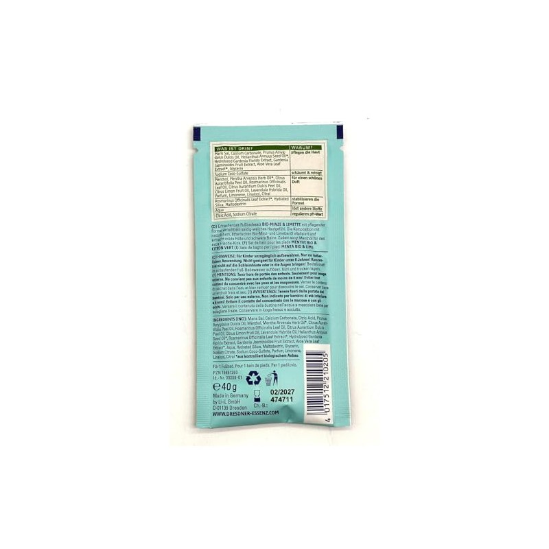 Dresdner Essenz Foot Bath Salts Caught on a Fresh Foot