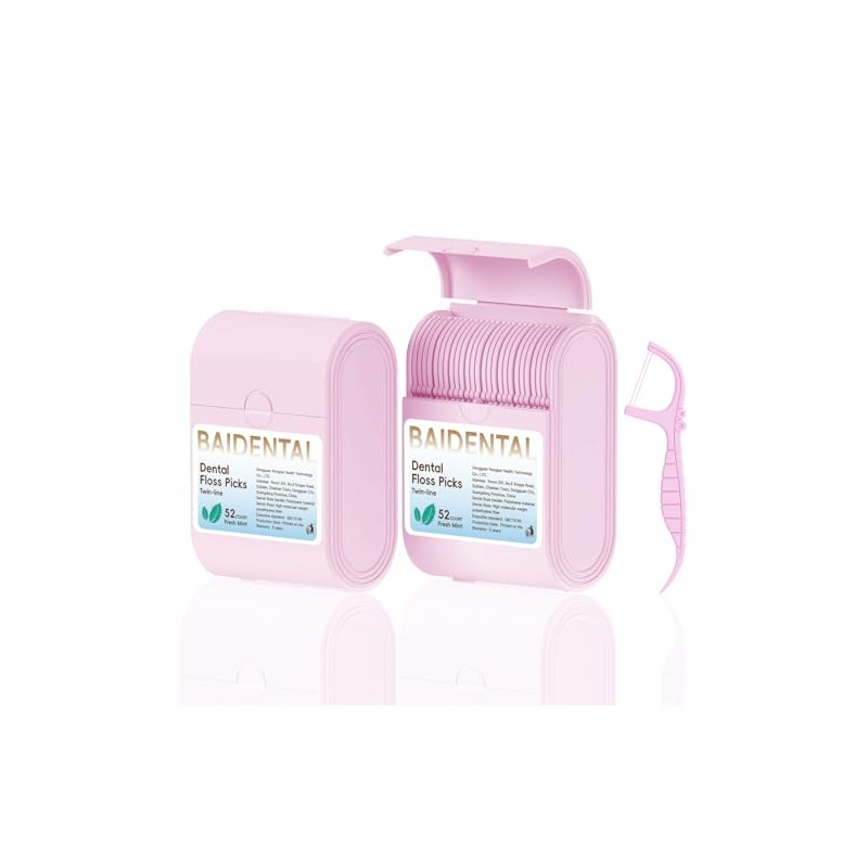 Estuche para hilo dental (2 cajas con 104 palillos de