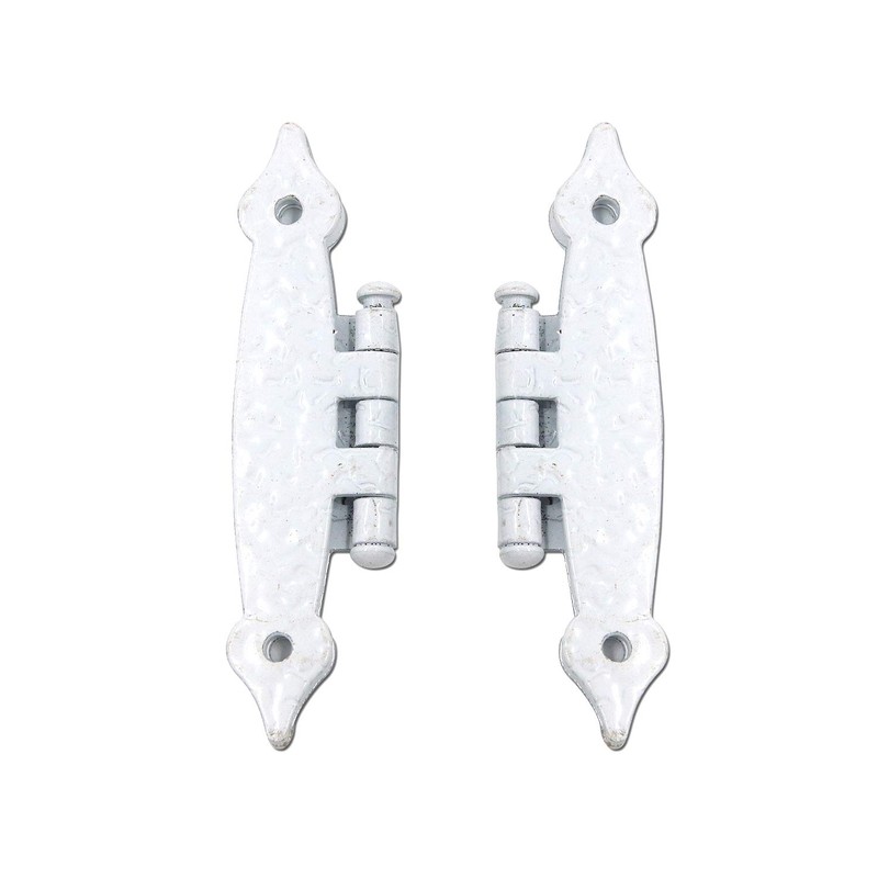 T Tulead White H-Shape Hinges Flush Mount Furniture Cabinet Door