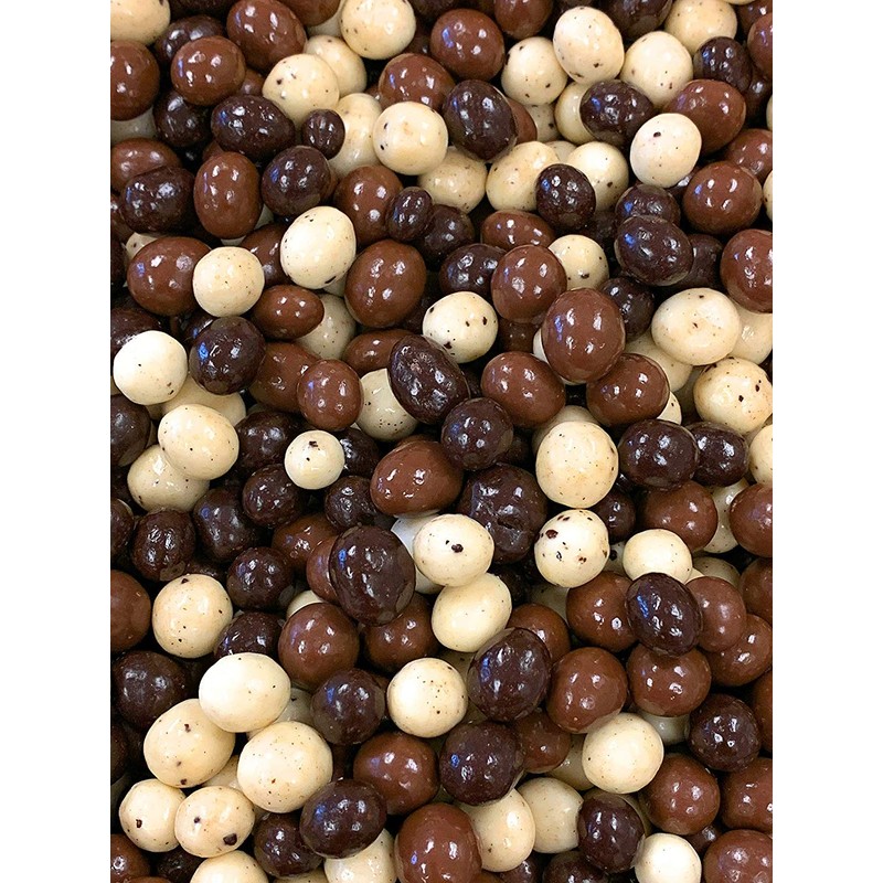 SweetGourmet Chocolate Covered Espresso Beans Blend | White Milk Dark