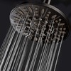 AquaDance OIL RUBBED BRONZE High Pressure 6-Setting 7" Rain Shower