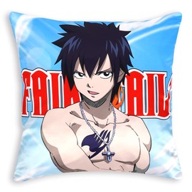 CoolChange Fairy Tail Decorative Pillowcase 50 x 50 cm Manga Cushion Cover Natsu, Gray, Lucy Elsa, 50 x 50 cm