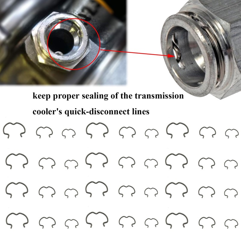 36 PCS 800-801 Quick Connector Clips, 12-3/8'', 12-1/2'', 12-5/8'', Transmission